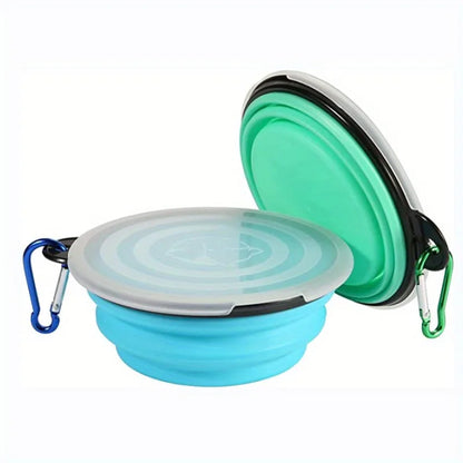Collapsible Travel Bowls with Lids
