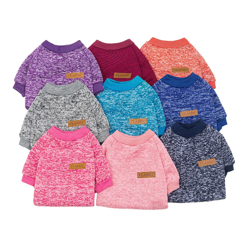 Classic Pink Knit Dog Sweater