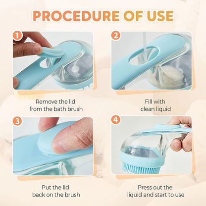 Soap Dispenser Dog Bath Brush
