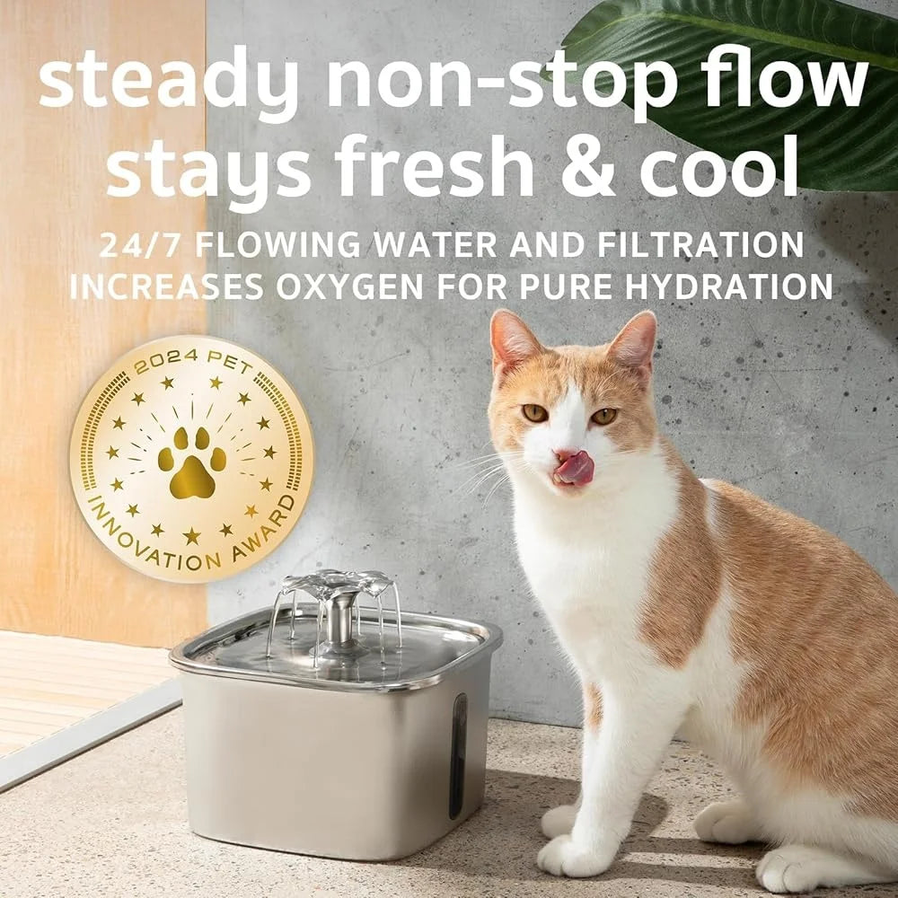 Stainless Steel Pet Water Fountain