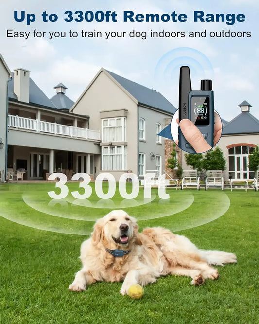 Remote Dog Training Collar with Beep Vibration Shock Mode