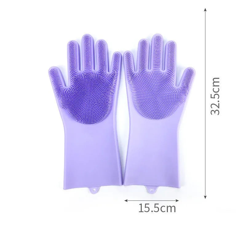 Silicone Pet Bathing Gloves