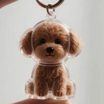 Pet Hair Storage Keychain
