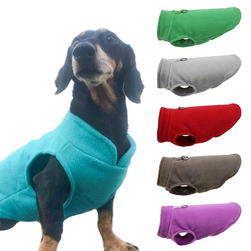 Soft Fleece Dog Shirt with Leash Ring