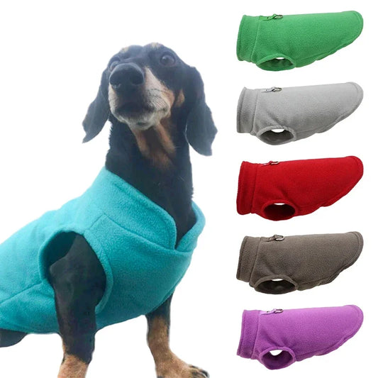 Soft Fleece Dog Shirt with Leash Ring