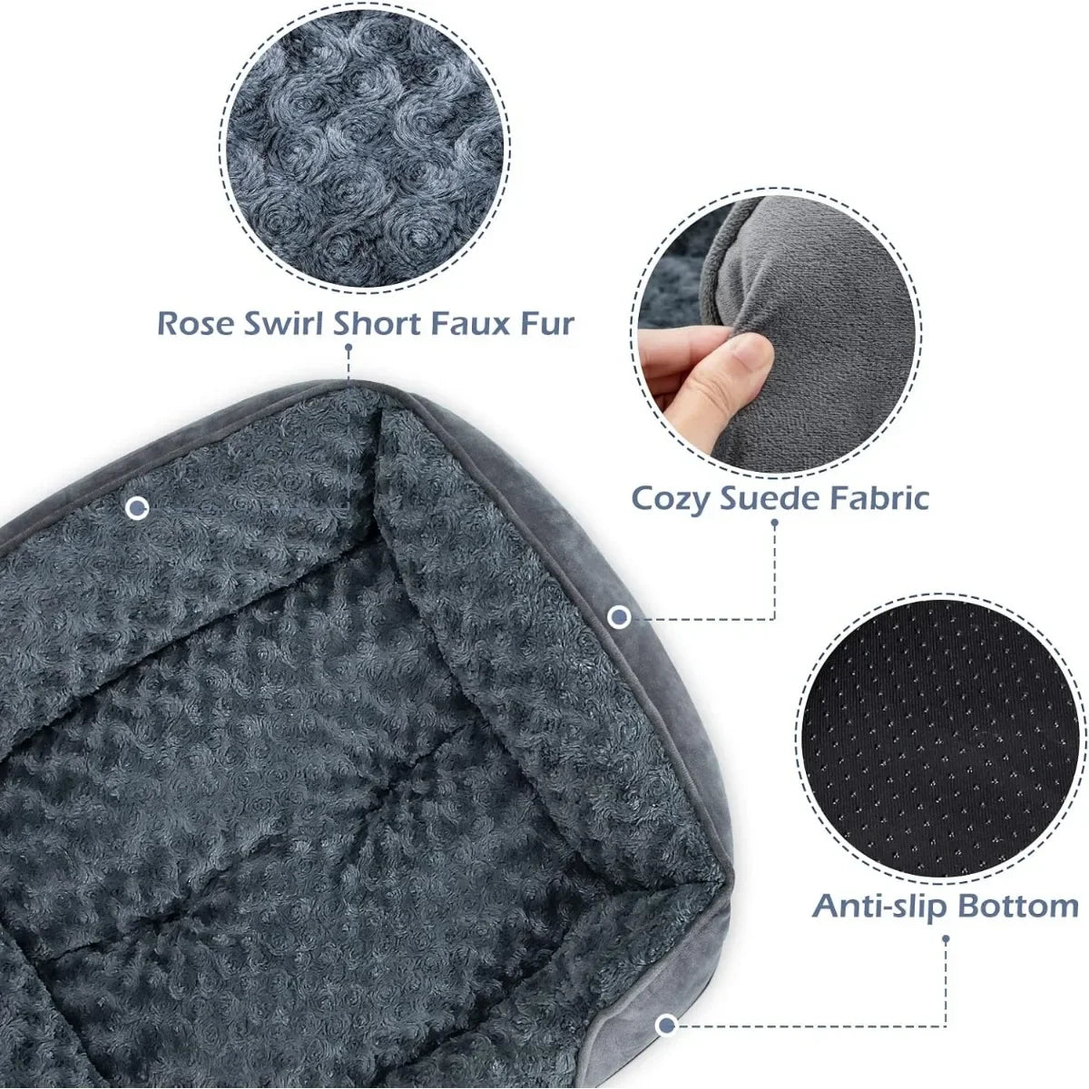 Ultra Cozy Rectangular Dog Bed