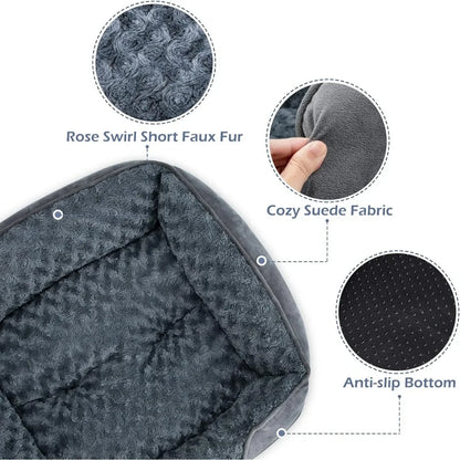 Ultra Cozy Rectangular Dog Bed