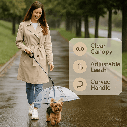 Yorkie Transparent Umbrella