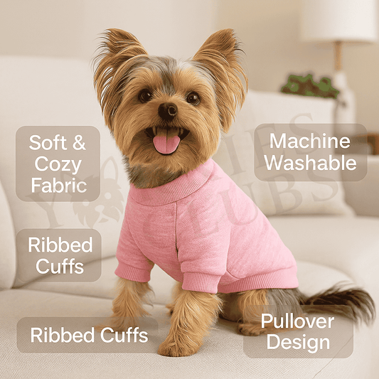 Classic Pink Knit Dog Sweater