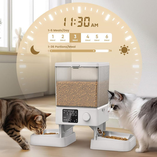 Dual Bowl Automatic Pet Feeder