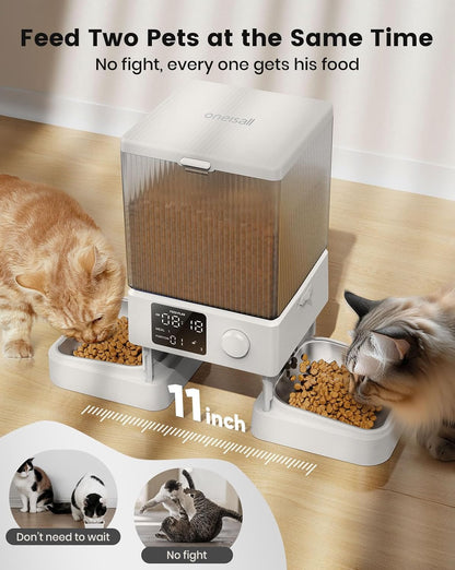 Dual Bowl Automatic Pet Feeder