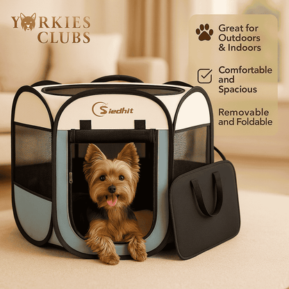 Yorkie Foldable Mesh Playpen
