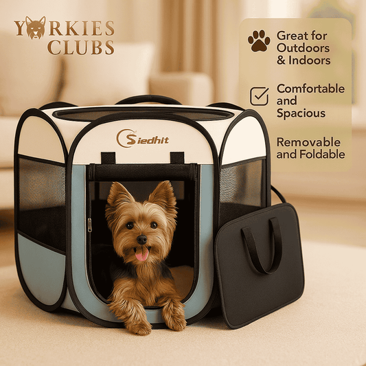 Yorkie Foldable Mesh Playpen